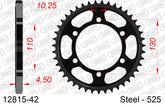 Corona AFAM 12815-42 in acciaio passo 525 SUZUKI GSX-R 1000 2009  -2016